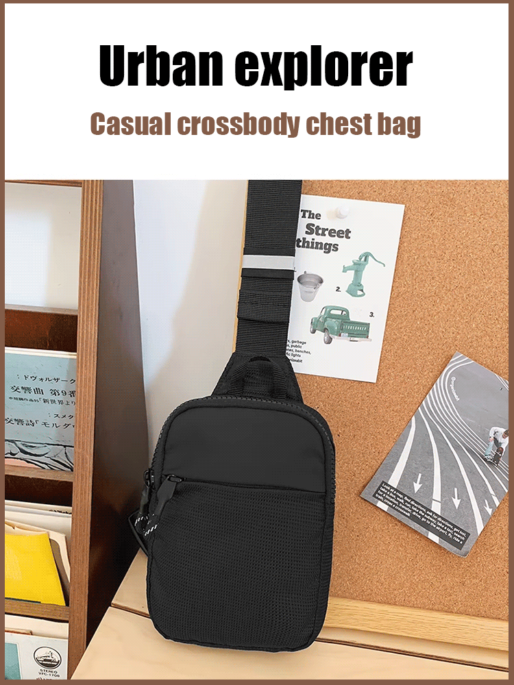 Men's Chest Bag GIF