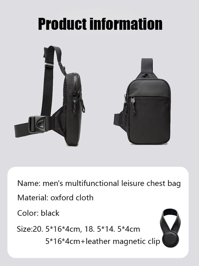 Men's Chest Bag Details
